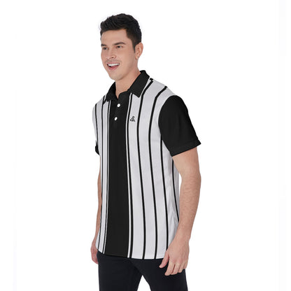 Striped polo White