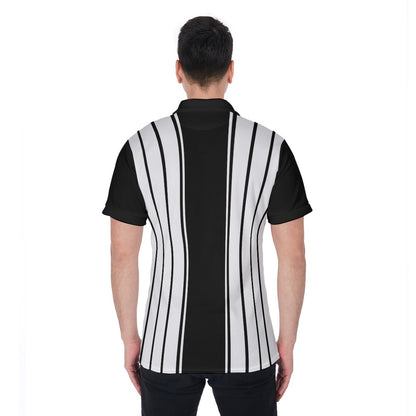 Striped polo White